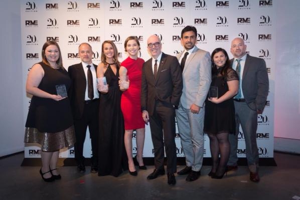 Students and faculty at the PAVE gala in New York