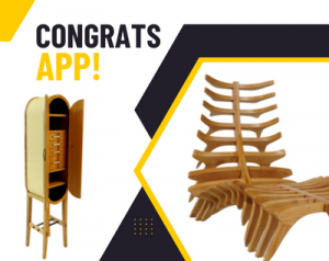 Furniture design students in the Department of Applied Design won first place in an international competition