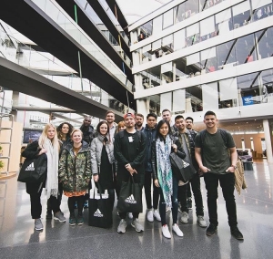 Rider Evens in Germany as a Finalist in the Adidas Design Academy 